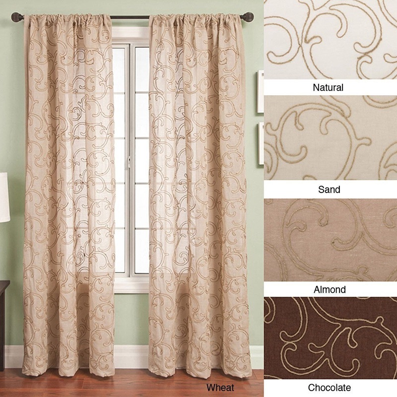 Softline Santiago Rod Pocket 108-inch Curtain Panel - 55 x 108