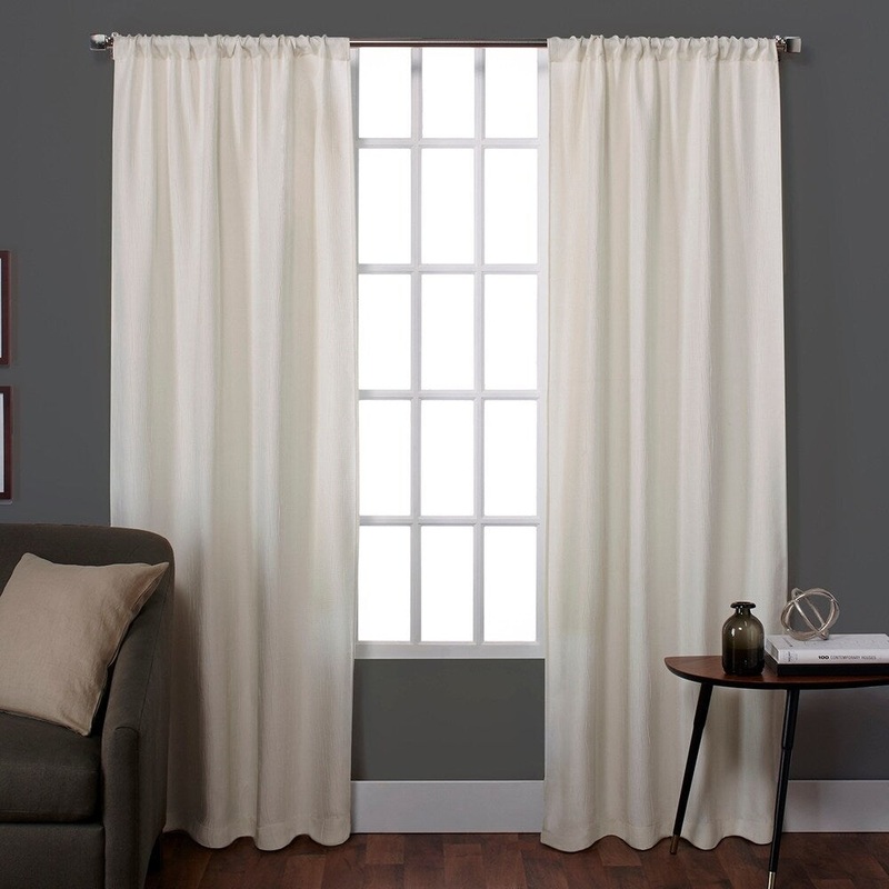 The Gray Barn Dreamweaver Textured Rod Pocket Top Curtain Panel Pair - 38x84