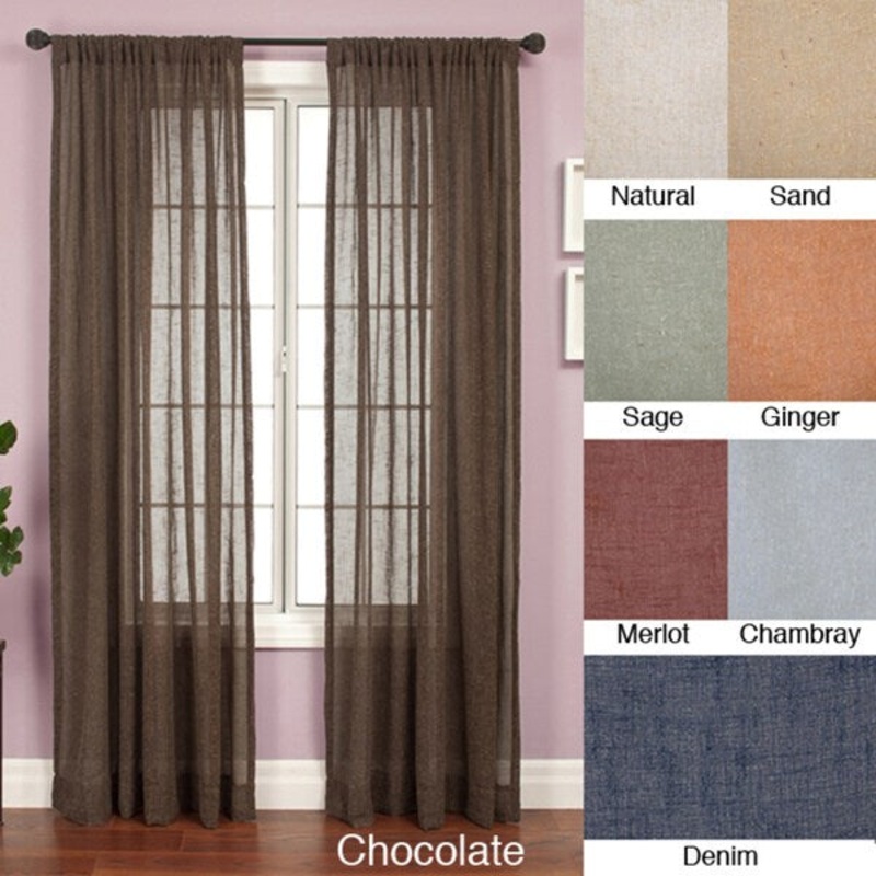 Softline Martinique Rod Pocket 84-inch Curtain Panel - 55 x 84