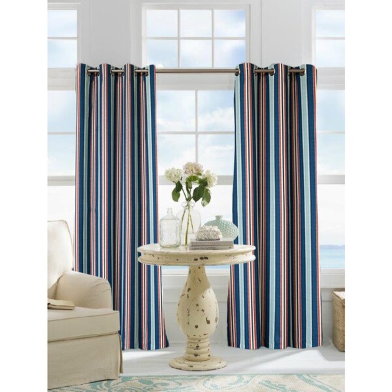 Softline Sunline Verne Stripe Indoor/Outdoor Curtain Panel