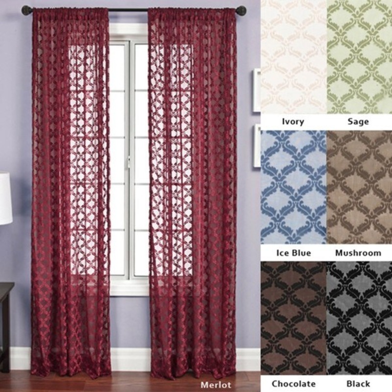 Aretha Diamond Rod Pocket 108-inch Curtain Panel - 51 x 108