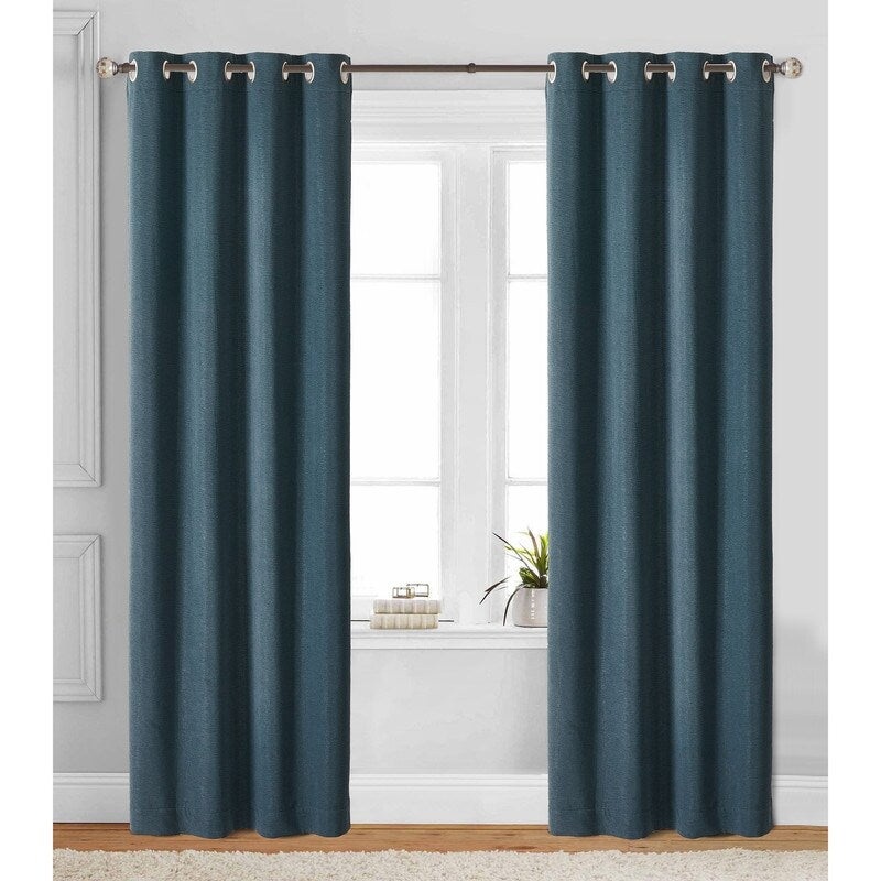 Style Quarters allen window curtains -1 piece panel green