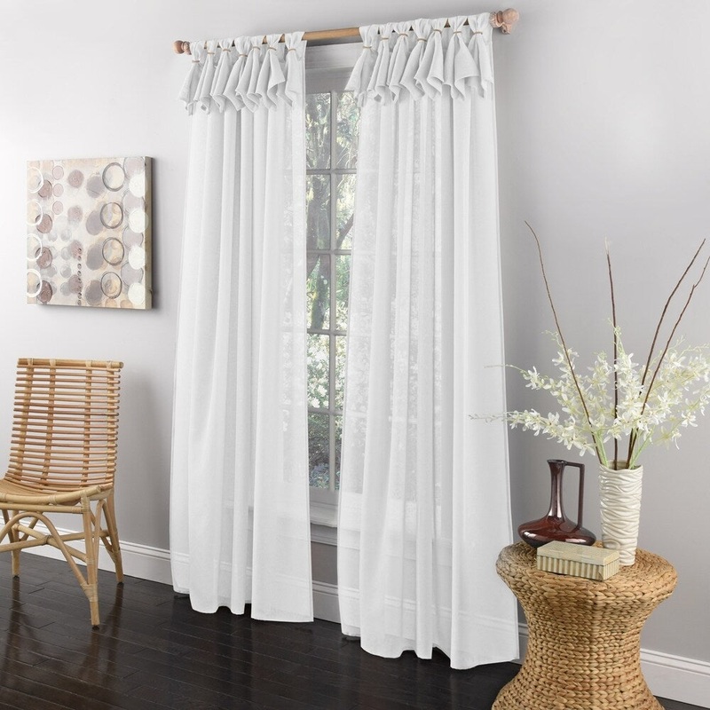 Breeze Curtain Panel (84"x54") Assorted Colors - 84"x52"