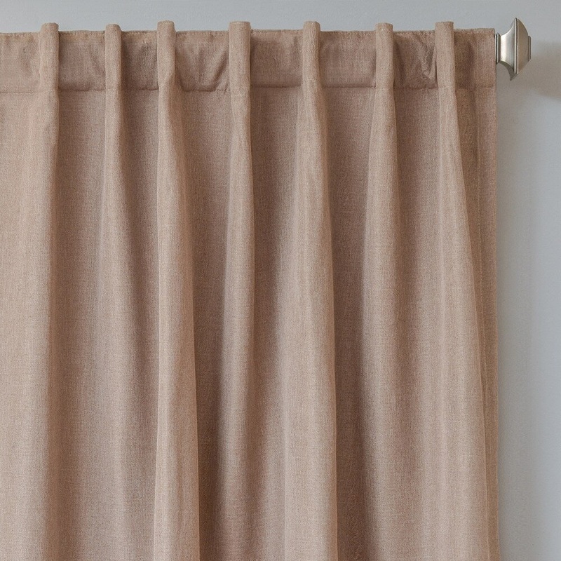 Softline Solara Faux Linen Blackout Curtain Panel