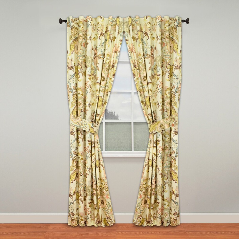 Waverly Graceful Garden Curtain Panel (Set of 2)