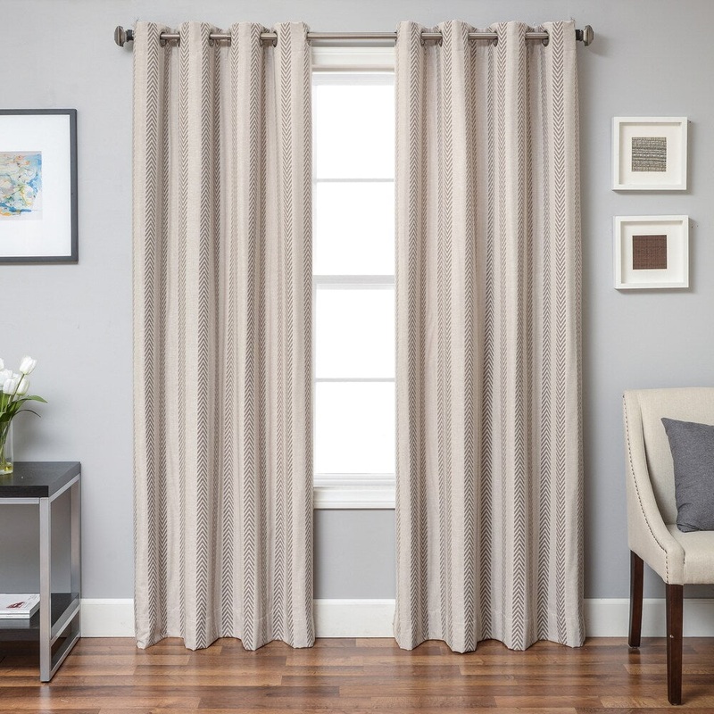 Softline Campania Chevron Grommet Top Curtain Panel