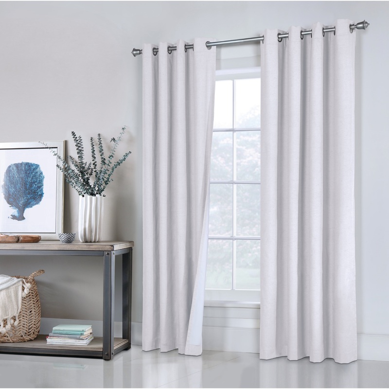 ThermaPlus Ventura Total Blackout Foamback Grommet Curtain Panel Pair