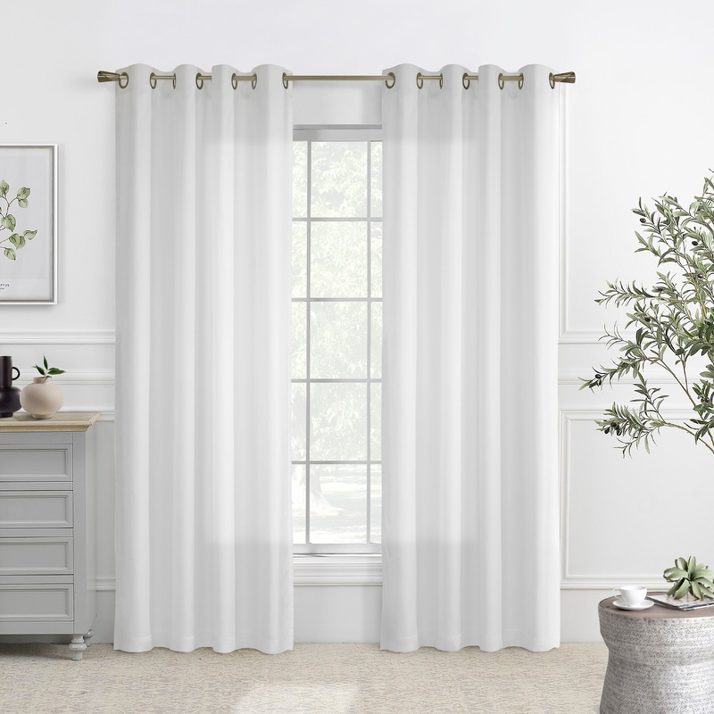 ThermaVoile Rhapsody Lined Grommet Extra Wide Width Single Curtain Panel