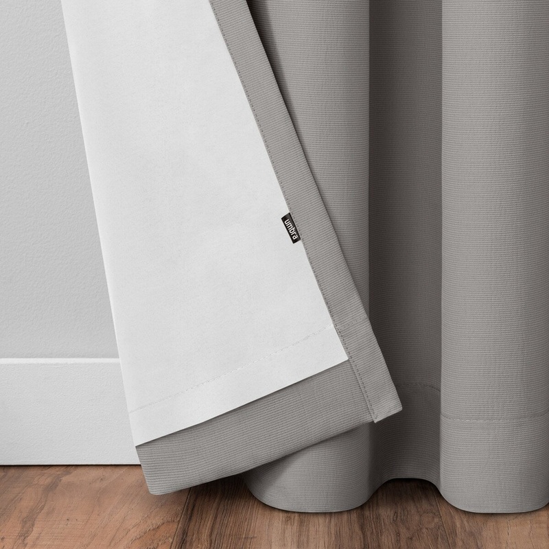 Umbra Ottoman Textured Solid 100% Blackout Grommet Curtain Panel