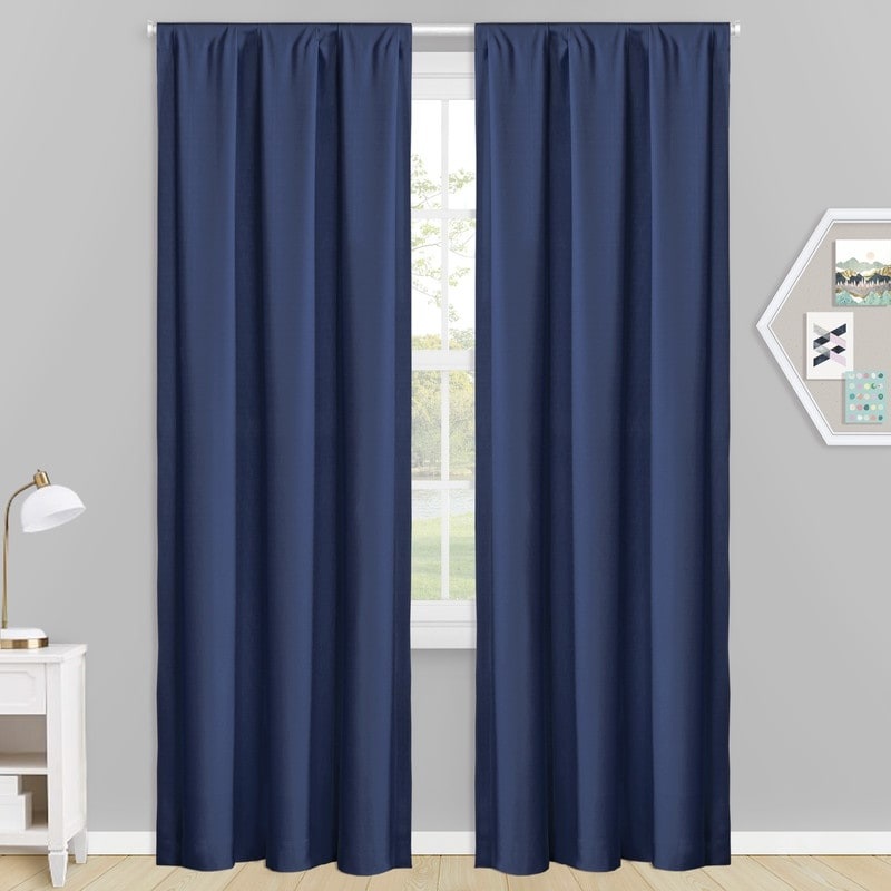 Vanguard Thermal Insulated Blackout Curtain Panel Pair with Rod Pocket, 2 Panels, 84 inch