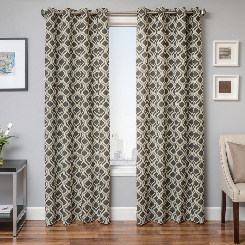 Softline Burma Ikat Grommet Top Curtain Panel