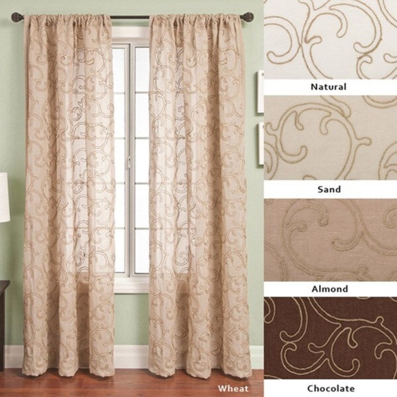 Softline Santiago Rod Pocket 96-inch Curtain Panel - 55 x 96