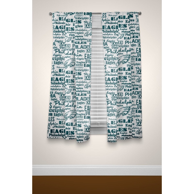 The Northwest Company NFL Eagles Curtain Panel Pair