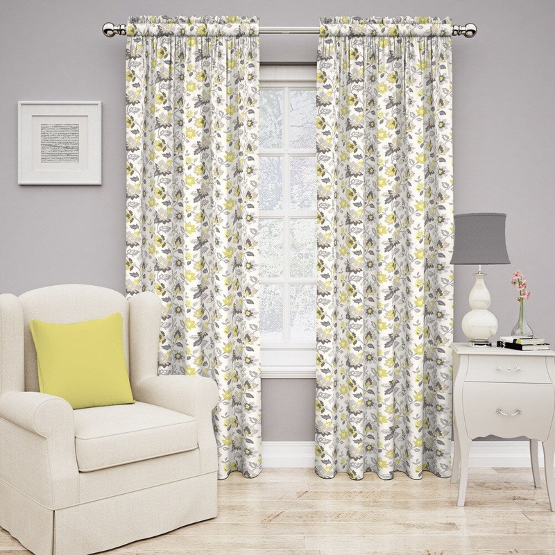 Traditions by Waverly Set in Spring Floral Curtain Panel