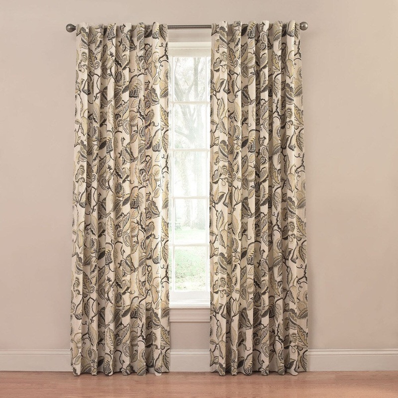 Waverly Fantasy Fleur Lined Curtain Panel (Set of 2)