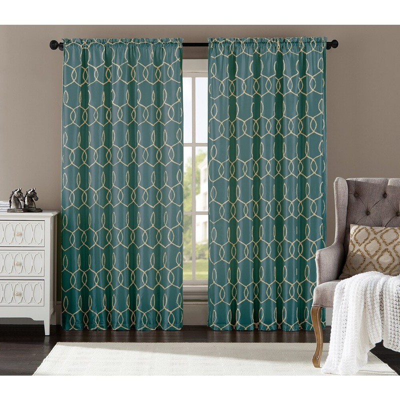 Artistic Linen Sandrah 55-inch x 84-inch Single Rod Pocket Curtain Panel - 55 x 84 - 55 x 84