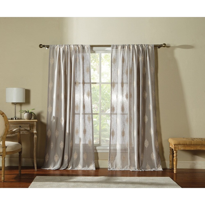 Artistic Linen Sebastian 55-inch Wide 84-inch High Window Curtain Panel with Rod Pocket