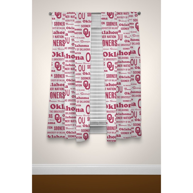 The Northwest Company COL Oklahoma Anthem Multicolor Curtain Panel Pair