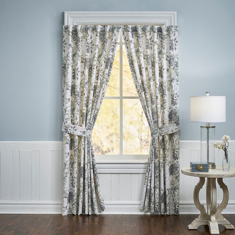 Waverly Kensington Bloom Window Drapery Pair