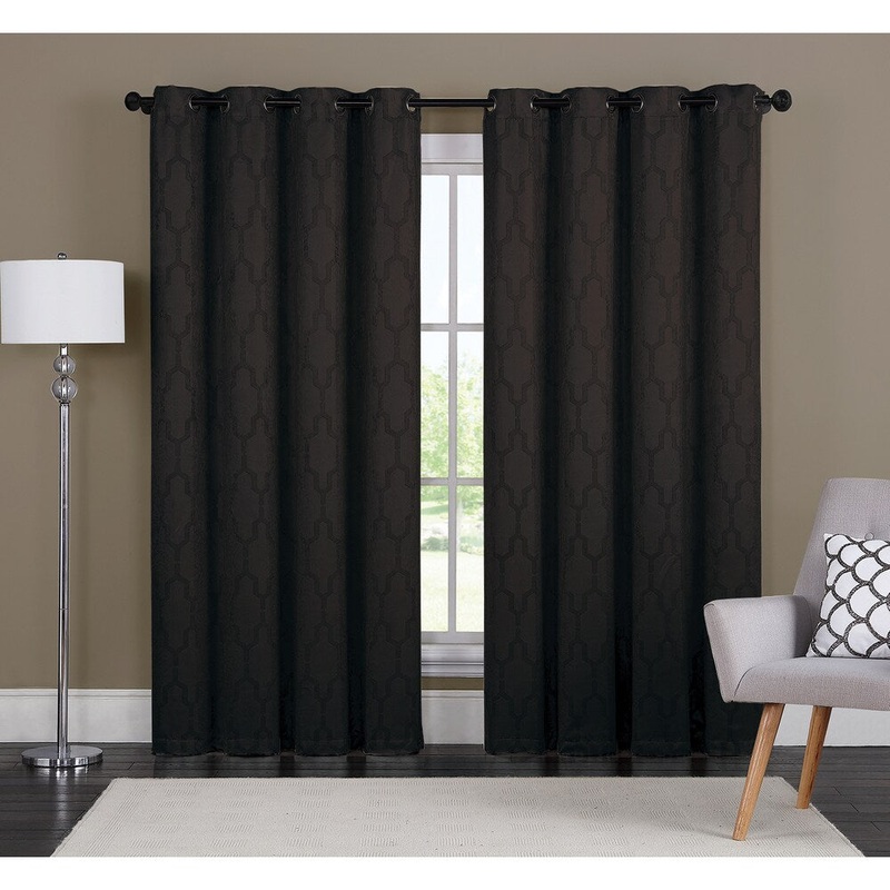 Artistic Linen Dakota Energy-efficient Grommet-top Window Curtain Panel Pair