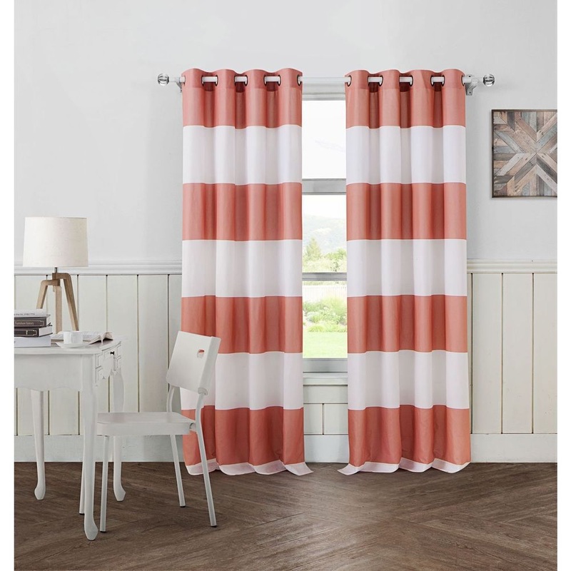 Avondale Manor Cabana Stripe Curtain Panel Pair