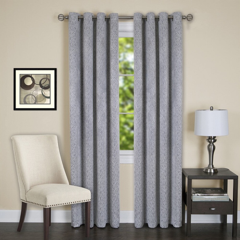 Achim Jensen 8 Grommet Blackout Window Curtain Panel