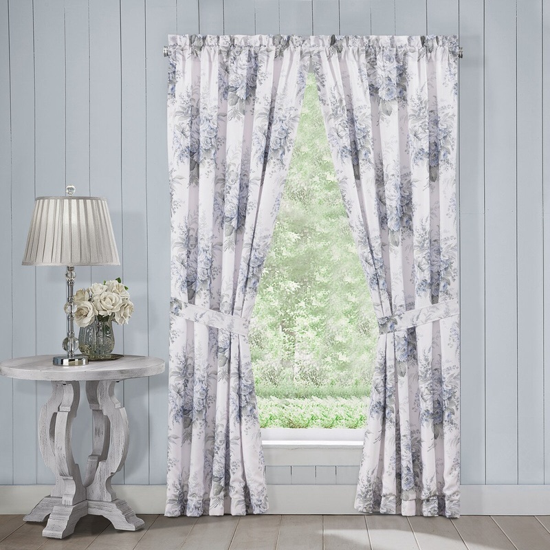 The Gray Barn Morning Star Farmhouse Vintage Floral 84-inch Window Panel Pair