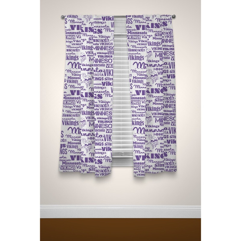 The Northwest Company NFL Vikings Curtain Panel Pair