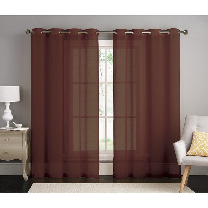 Tina by Artistic Linen Grommet-top Window Curtain Panel