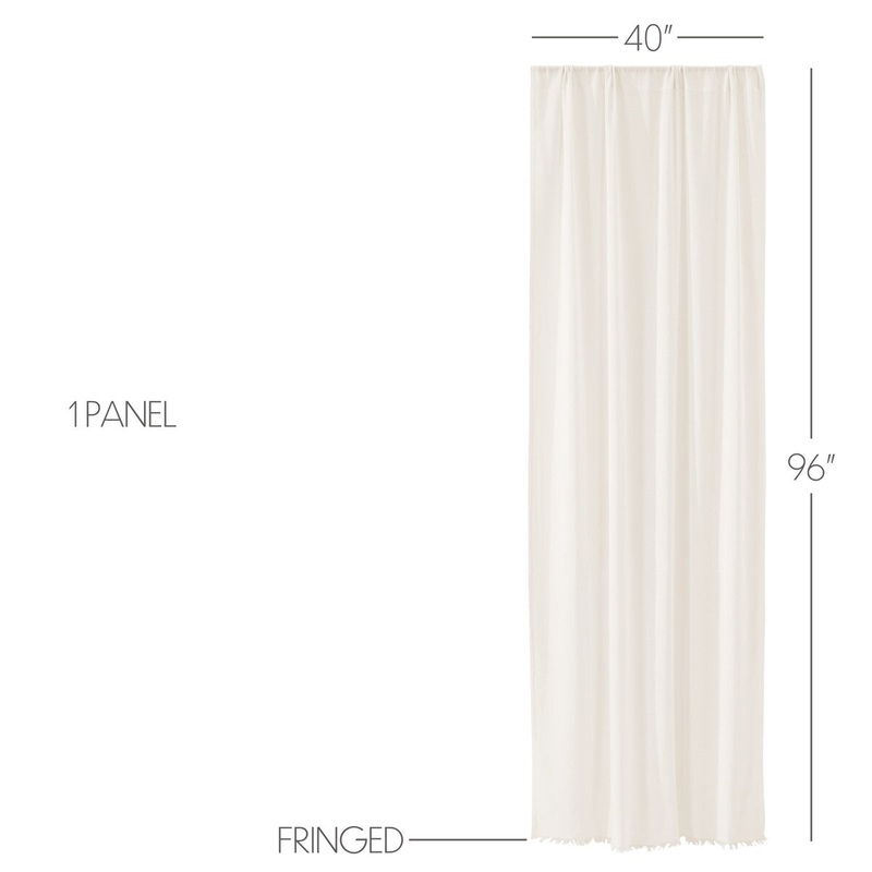 Tobacco Cloth Antique White Panel 96x40