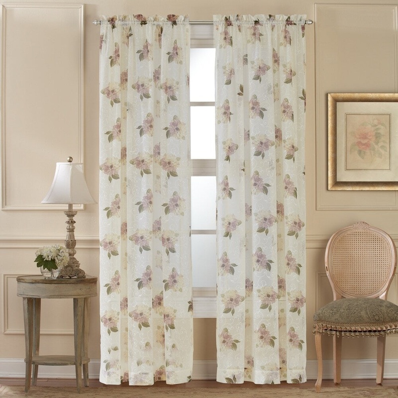 Waterlily Scroll Valance and Curtain Collection
