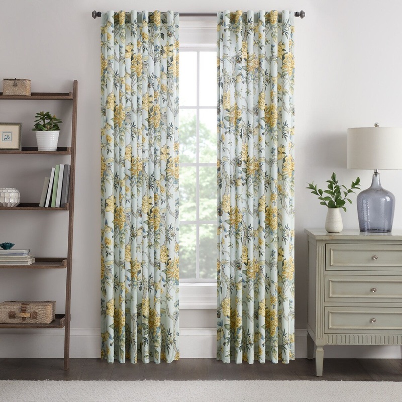 Waverly Mudan Floral Light Filtering Window Panel