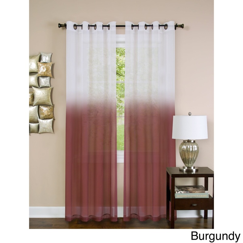 Achim Essence Ombre Grommet Top Single Curtain Panel
