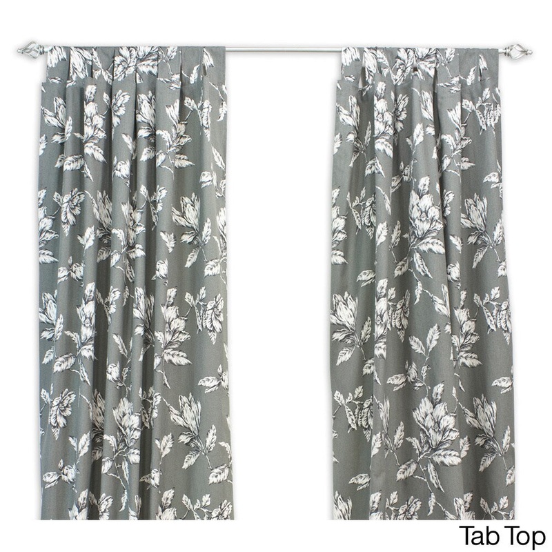 Antebellum Graphite 84-inch Curtain Panel - 54 x 84