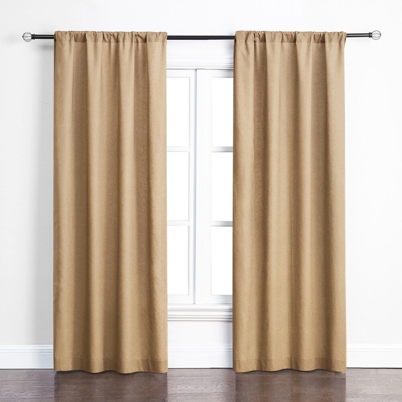 Ashbury Room Darkening Curtains in Yellow
