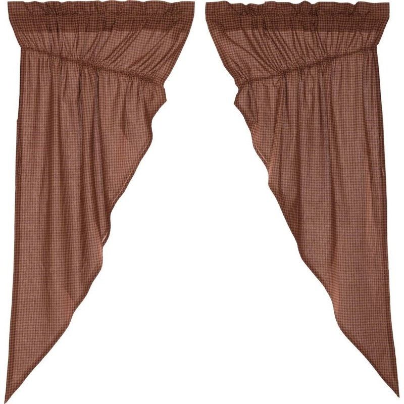 Bancroft Lined Prairie Curtain Set - 63" x 36"