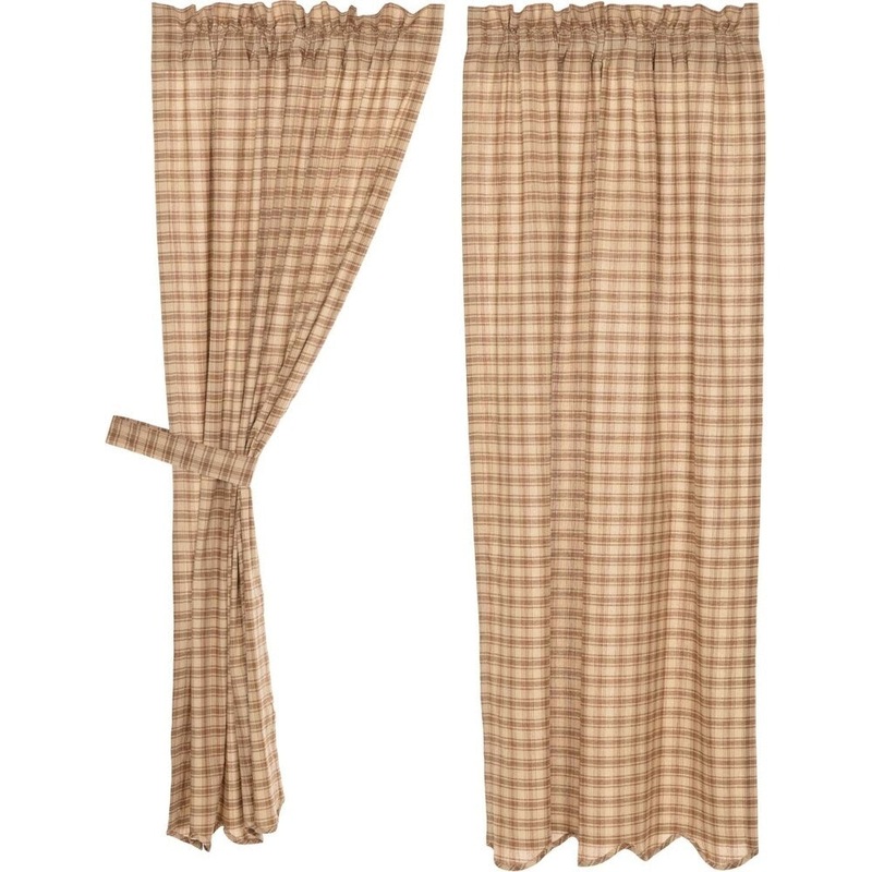 Bradley Scalloped Short Panel Set - 63" x 36"