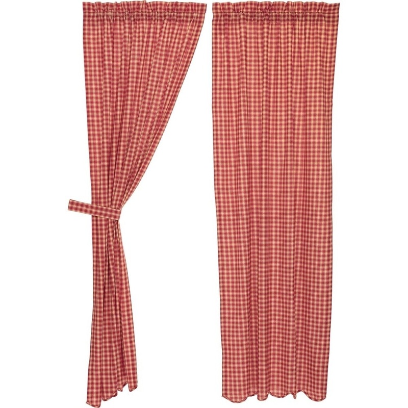 Breckenridge Scalloped Lined Panel Set - 84" x 40"