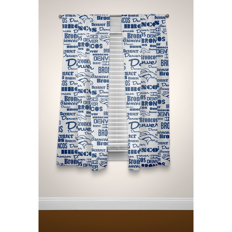 The Northwest Company NFL Broncos Curtain Panel Pair