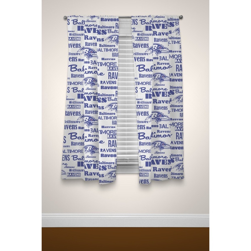 The Northwest Company NFL Ravens Curtain Multicolor Panel Pair