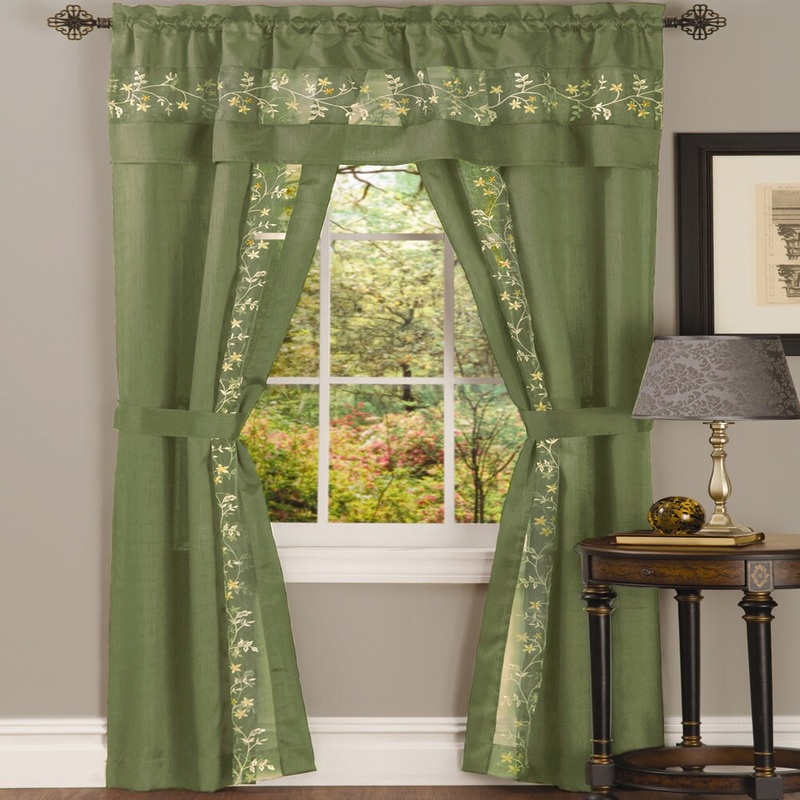 Achim Fairfield 5 Piece Window Curtain Set - 55x63
