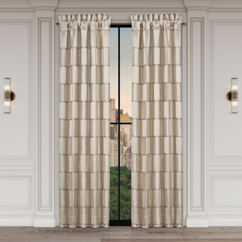 Brando Flax Window Panel Pair