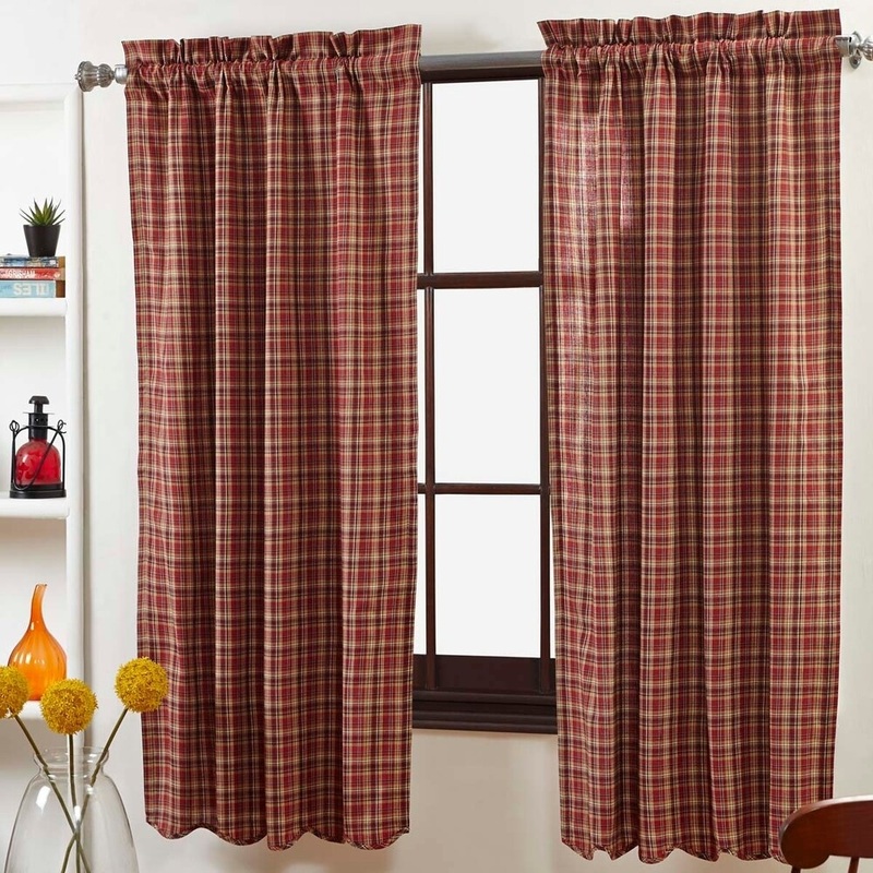Braddock Scalloped Lined Short Panel Set - 63" x 36"