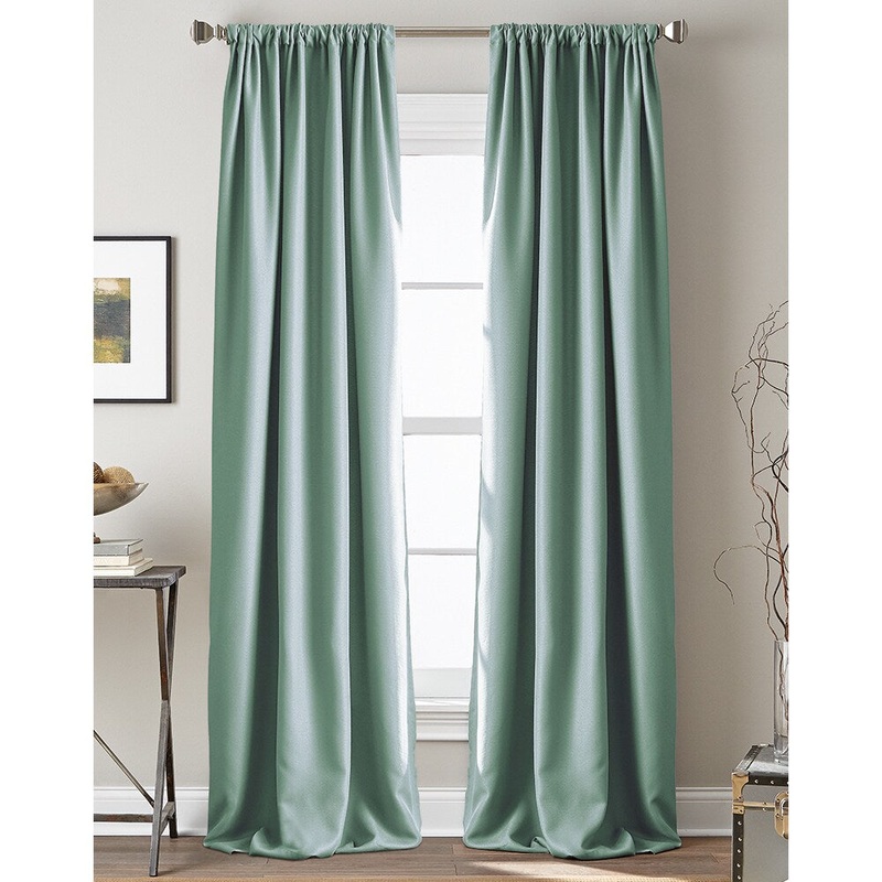 Textured Hollister Room Darkening Single Curtain Panel