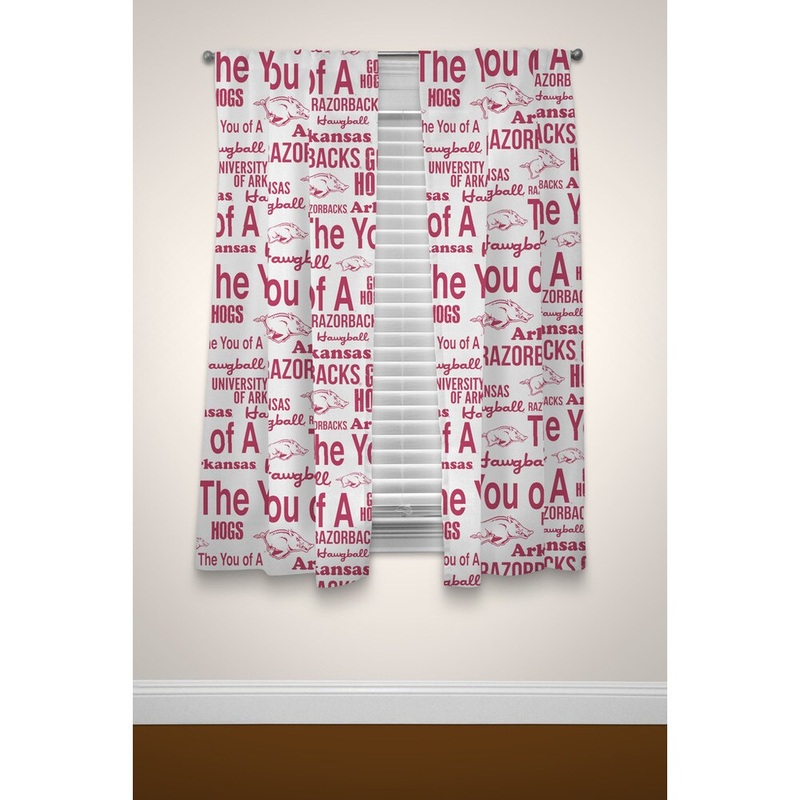 The Northwest Company COL Arkansas Anthem Multicolor Curtain Panel Pair