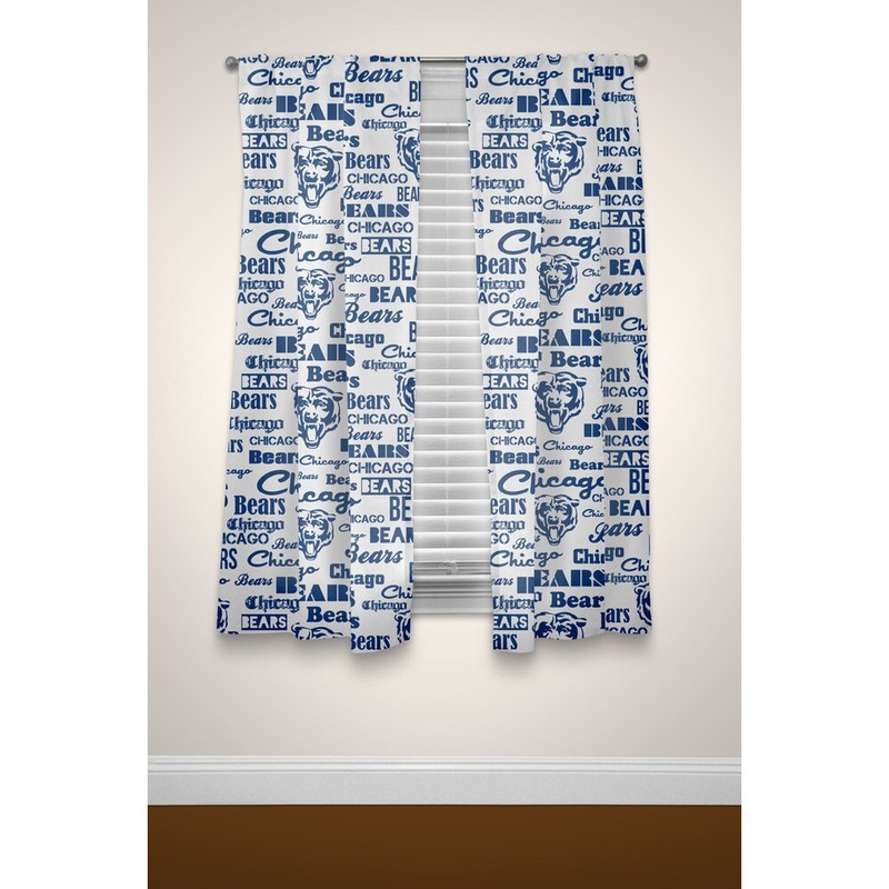 The Northwest Company NFL Bears Multicolor Curtain Panel Pair