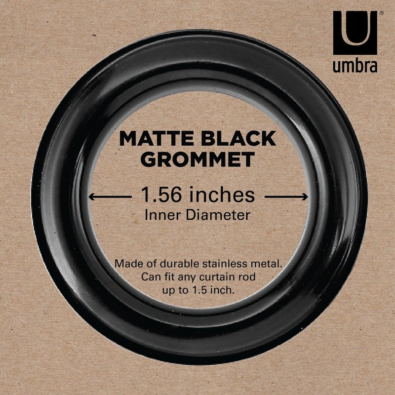 Umbra Ulysses Wave Geometric Light Filtering Grommet Curtain Panel