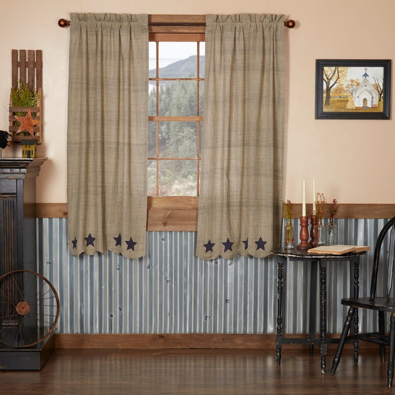 Vincent Scalloped Short Panel Set of 2 63x36 - Short Panel 63x36
