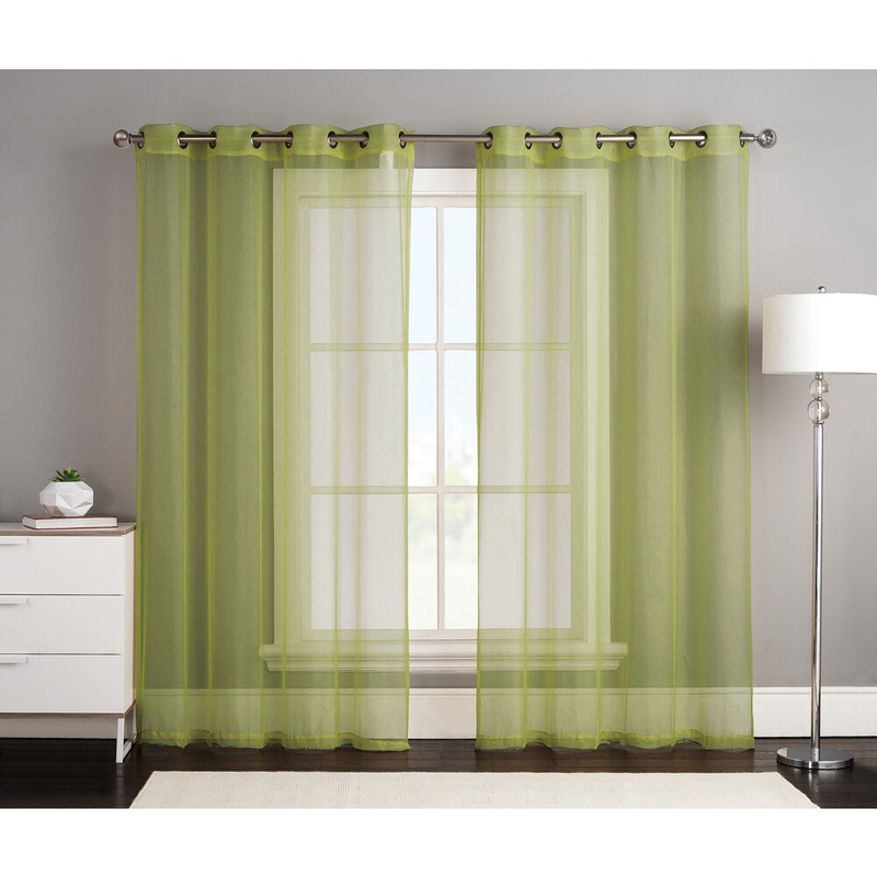 Artistic Linen Kylie Grommet Top Window Curtain Panel