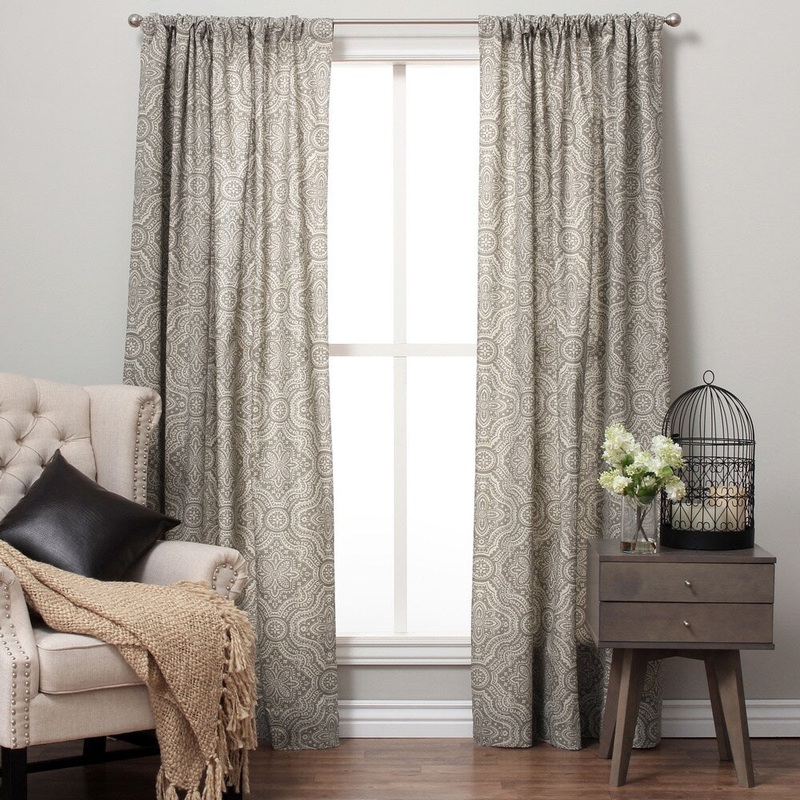 Bohemian Cotton Print Rod Pocket Curtain Panel